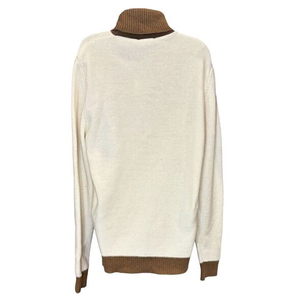 L.B.M. 1911 100% Lana Virgin Wool In Cream & Brown NWT Size 52R/XL - Picture 3 of 7